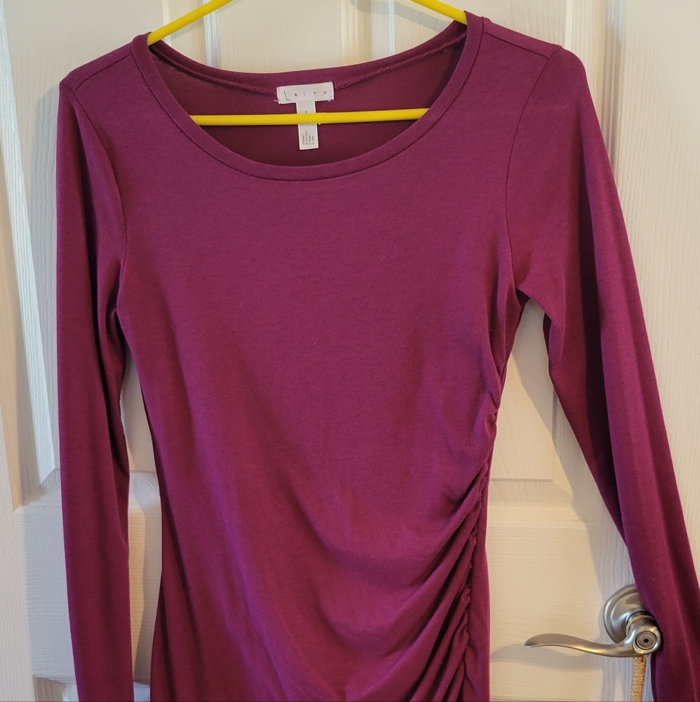 Leith Bodycon Dress - merlot